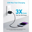 Kép 2/5 - ANKER Hálózati Töltő, 323, 33W, USB-C, USB-A, EU, fekete -  A2331G11