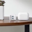 Kép 7/9 - ANKER Hálózati Töltő, PowerPort III Nano PRO, 40W, 2xUSB-C, EU, fehér - A2038G21