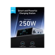 Kép 2/5 - ANKER Hálózati Töltő, Prime Charger GaNPrime, 6 portos, 250W, 4xUSB-C, 2xUSB-A, EU, fekete - A2345341