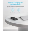 Kép 5/5 - ANKER Powerbank 20000mAh, 65W, 1xUSB-C, 1xUSB-A, Beépített USB-C töltő kábel, fekete - A1383H11