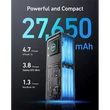 Kép 4/5 - ANKER Powerbank Prime 27650mAh, 250W, 2xUSB-C Input/Output, USB-A Output, fekete - A1340011