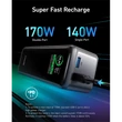 Kép 5/5 - ANKER Powerbank Prime 27650mAh, 250W, 2xUSB-C Input/Output, USB-A Output, fekete - A1340011