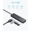 Kép 3/5 - ANKER USB HUB, Ultra Slim Data USB 3.0 HUB, 4 port, fekete - A7516016