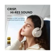 Kép 4/5 - ANKER Vezeték Nélküli Fejhallgató, Soundcore Space One, Aktív Zajszűrő, latte cream - A3035G21