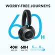Kép 5/5 - ANKER Vezeték Nélküli Fejhallgató, Soundcore Space One Pro, Összecsukható, Aktív Zajszűrő, jet black - A3062G11