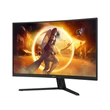 Kép 3/5 - AOC Ívelt Gaming 180Hz monitor 31,5" CQ32G4VE, 2560x1440, 16:9, 300cd/m2, 1ms, 2xHDMI/DisplayPort, HDR10