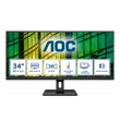 Kép 1/5 - AOC monitor 34" U34E2M, 3440x1440, 21:9, 300cd/m2, 4ms, 2xHDMI/DisplayPort