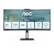 Kép 1/5 - AOC ívelt monitor 34" CU34V5C/BK 3440x1440, 21:9, 300cd/m2, 4ms, HDMI/DisplayPort/USBx4/USB-C, hangszóró