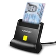 Kép 1/5 - AXAGON CRE-SM2 4-FOGLALATÚ SMART CARD OLVASÓ (Univerzális Smart / ID és SD / microSD / SIM kártyaolvasó)