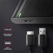 Kép 5/5 - AXAGON EE25-A6M USB 3.2 csavar nélküli külső ház alumínium 2, 5" HDD/SSD, fekete