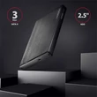 Kép 2/5 - AXAGON EE25-XA3 Aline Box 2,5" USB 3.0 Külső HDD ház, fekete