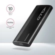 Kép 2/5 - AXAGON EEM2-GTO Thin Oval SuperSpeed+ USB-C - NVMe M. 2 külső ház, fekete