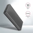 Kép 2/5 - AXAGON EEM2-XR USB-C 3.2 Gen2 - M. 2 NVMe SSD Radiator külső ház