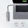 Kép 5/5 - AXAGON HMC-5 SuperSpeed USB-C COMBO 5in1 USB Hub, ezüst