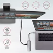 Kép 4/5 - AXAGON HMC-5 SuperSpeed USB-C COMBO 5in1 USB Hub, ezüst