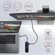 Kép 4/5 - AXAGON HMC-6GL SuperSpeed USB-C Combo 6in1 USB Hub, fekete