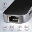 Kép 3/5 - AXAGON HMC-6GL SuperSpeed USB-C Combo 6in1 USB Hub, fekete