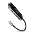 Kép 1/5 - AXAGON HMC-6GL SuperSpeed USB-C Combo 6in1 USB Hub, fekete