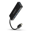 Kép 1/5 - AXAGON HUE-G1A 4 portos USB-C slim hub, fekete