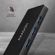 Kép 4/5 - AXAGON HUE-G1A SUPERSPEED USB SLIM HUB, FEKETE (USB 3.2 Gen 1 hub ultrabookokhoz., 14 cm-es kábel)