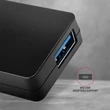 Kép 3/5 - AXAGON HUE-G1A SUPERSPEED USB SLIM HUB, FEKETE (USB 3.2 Gen 1 hub ultrabookokhoz., 14 cm-es kábel)