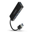 Kép 1/5 - AXAGON HUE-G1A SUPERSPEED USB SLIM HUB, FEKETE (USB 3.2 Gen 1 hub ultrabookokhoz., 14 cm-es kábel)
