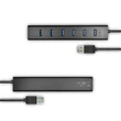 Kép 3/5 - AXAGON HUE-SA7BP USB3.0 CHARGING HUB (Hétportos USB 3.0 hub gyors töltési támogatással. AC adapter a csomagban. Fekete)