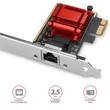 Kép 2/4 - AXAGON PCEE-G25 PCIE 2.5 GIGABIT ETHERNET (PCI-Express hálózati kártya 2.5Gbit/s átviteli sebességgel, PXE-támogatással)
