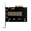 Kép 4/5 - AXAGON PCEM2-NC PCIE NVME M.2 x4 M-Key slot adapter passzív hűtéssel