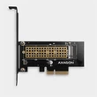 Kép 5/5 - AXAGON PCEM2-N PCIE NVME M.2 x4 M-Key slot adapter
