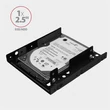 Kép 2/5 - AXAGON RHD-225 3,5"-ről 2,5"-re fekete SSD/HDD beépítő keret