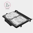 Kép 4/5 - AXAGON RHD-435 5,25"-ről 4 db 2.5" vagy 1 db 3.5" és 2 db 2.5" SSD/HDD beépítő keret