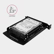 Kép 3/5 - AXAGON RHD-P25 3,5"vagy PCI slotba 2x2,5" SSD/HDD beépítő keret, fekete