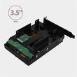 Kép 5/5 - AXAGON RHD-P35 1x3,5" és 2x2,5" SSD/HDD beépítő keret PCI slotba, fekete