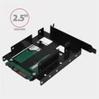 Kép 4/5 - AXAGON RHD-P35 1x3,5" és 2x2,5" SSD/HDD beépítő keret PCI slotba, fekete