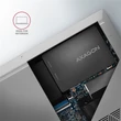 Kép 4/5 - AXAGON RSS-M2B M. 2 SSD ház, fekete