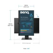 Kép 3/4 - BENQ IPS monitor 23,8" BL2486TC 1920x1080, 250 cd/m2, 5ms, 100 Hz, Eye Care, HDMI, DisplayPort, USB-C, hangszóró