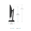 Kép 4/4 - BENQ IPS monitor 23,8" BL2486TC 1920x1080, 250 cd/m2, 5ms, 100 Hz, Eye Care, HDMI, DisplayPort, USB-C, hangszóró