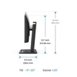 Kép 4/4 - BENQ IPS monitor 23,8" GW2490T 1920x1080, 250 cd/m2, 5ms, 100 Hz, Eye-Care, 2xHDMI, DisplayPort, hangszóró