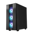 Kép 3/5 - CHIEFTEC Ház Gaming Hunter 2, ATX, 4x120mm RGB ventilátor, RGB vezérlő, Tápegység nélkül, Edzett Üveg, Fekete