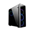 Kép 1/5 - CHIEFTEC Ház Gaming Scorpion 2, ATX, 4x120mm RGB ventilátor, RGB vezérlő, Tápegység nélkül, Edzett Üveg, Fekete