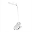 Kép 2/5 - COLORWAY Asztali LED lámpa, Flexible & Clip 2 beépített akkumulátorral Fehér (CW-DL10FCB-W)