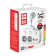 Kép 1/5 - COLORWAY Hálózati elosztó, CW-CHE24PDW, 2 dugalj, 3xUSB-A, 1xUSB-C 2m, fekete