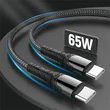 Kép 5/5 - COLORWAY Kábel, Type-C - Type-C (PD Fast Charging 65W) 3.0A 2m gray (CW-CBPDCC039-GR)