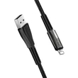 Kép 3/5 - COLORWAY Kábel, USB - Apple Lightning (zinc alloy + led) 2.4A 1m black (CW-CBUL035-BK)