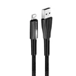 Kép 2/5 - COLORWAY Kábel, USB - Apple Lightning (zinc alloy + led) 2.4A 1m black (CW-CBUL035-BK)