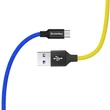 Kép 5/5 - COLORWAY Kábel, USB - MicroUSB (national) 2.4A 1m blue yellow