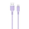 Kép 2/5 - COLORWAY Kábel, USB - MicroUSB (soft silicone) 2.4A 1m lila
