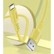 Kép 5/5 - COLORWAY Kábel, USB - MicroUSB (soft silicone) 2.4A 1m sárga
