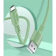 Kép 5/5 - COLORWAY Kábel, USB - MicroUSB (soft silicone) 2.4A 1m zöld